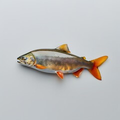 Naklejka premium A close up of a Dolly Varden fish