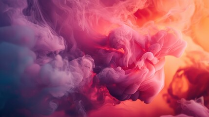 Obraz premium Abstract Colorful Smoke Art in Motion