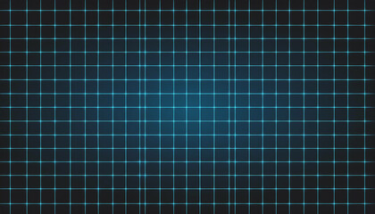 Blue Grid Pattern on Black Background