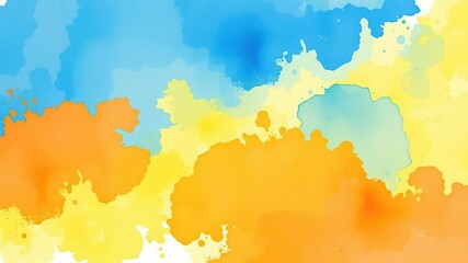 Obraz premium Abstract blue watercolor splash effect design ideal for artistic backgrounds or trendy modern designs, trendy, banner, texture