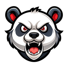 panda bear cartoon mascot 