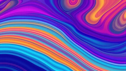 Obraz premium An abstract wave pattern background with vibrant colors and flowing lines, design, artistic