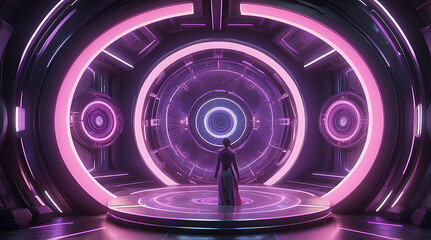 Obraz premium HiTechBackgrounds, FuturisticDesigns, DigitalTechVisuals, ModernTechGraphics 