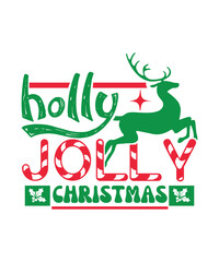 holly jolly christmas svg