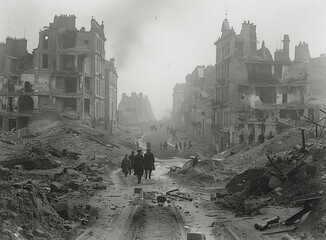 The aftermath of the Battle of Amiens, 1918