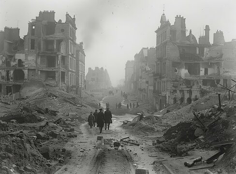 The aftermath of the Battle of Amiens, 1918