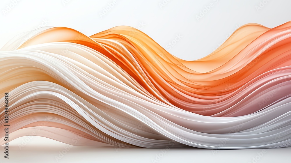 Aufkleber colorful abstract wave pattern in smooth motion.