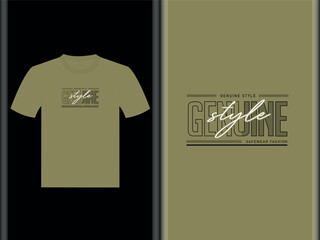 Genuine Vector T Shirt Design