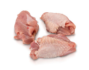 raw chicken meat isolated on white background
