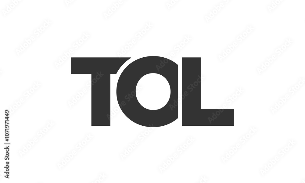Fototapete tol logo design template with strong and modern bold text. initial based vector logotype featuring s