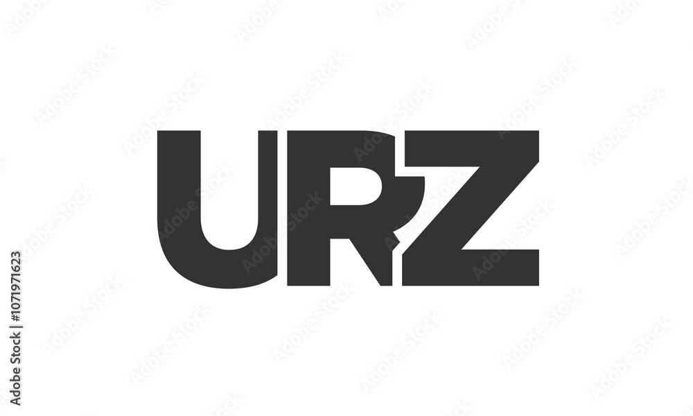 Fototapete urz logo design template with strong and modern bold text. initial based vector logotype featuring s