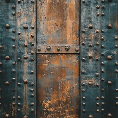 Architectural wall with rust