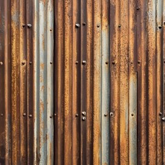 Metal industrial wall