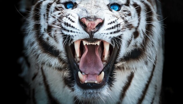 rrr white tiger portrait