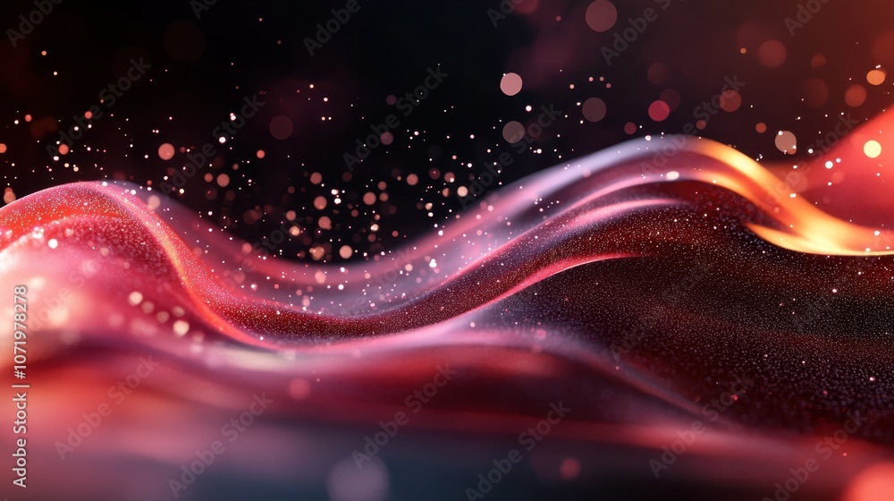 Poster an ethereal and abstract visual of soft, cascading waves of light and texture, thawing and flowing s