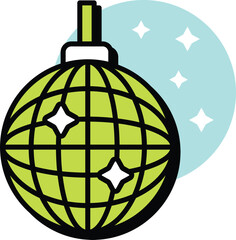 Vector Party and Celebrations Circle Color Outline Icon Pack and illustration