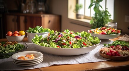 different vegetables on the table