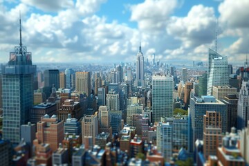 Obraz premium New York City Skyline Overview