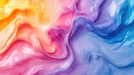 Obraz premium Abstract colorful liquid swirl background.