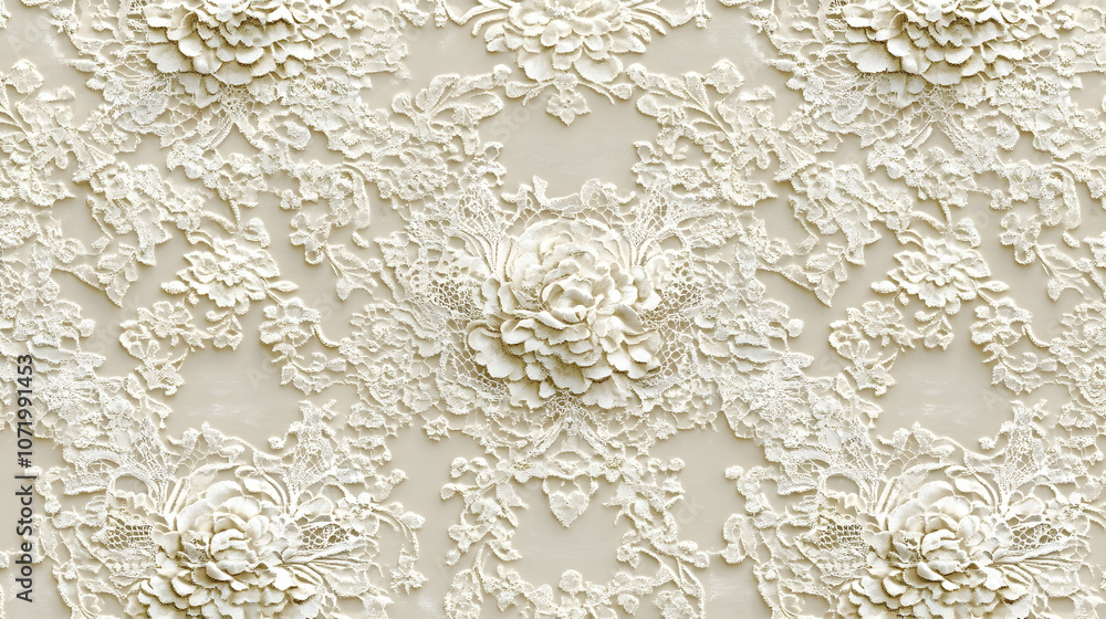 Poster intricate lace texture background with delicate patterns and fine details, perfect for elegant and s