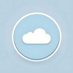 Fototapeta premium blue cloud icon
