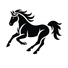 Obraz premium Horse Silhouette in Motion