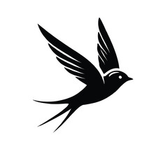 Obraz premium Swallow Flight Silhouette