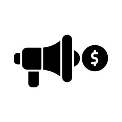 Ad Budget Vector Icon