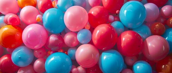 A cheerful image of colorful balloons on a gray background, hinting at festivities or special occasions. No specific count or texts visible, just a vibrant and playful scene.