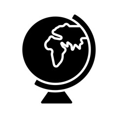 Earth Globe Europe-Africa Vector Icon