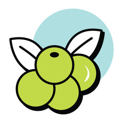 Vector Thanksgiving Circle Color Outline Icon Pack