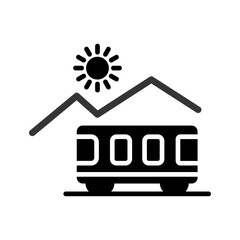 Mountain Railway Vector Icon