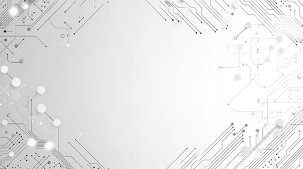 Digital Technology Future Internet Network - a futuristic and innovative visual. The white background emphasizes the connectivity and modernity of the digital network.