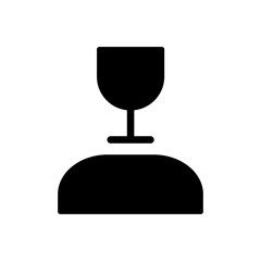 Obraz premium Wine Snob Vector Icon