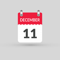 December 11 calendar Date, Month icon