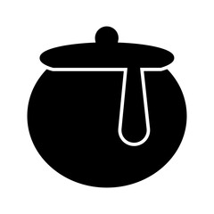Fototapeta premium Honey Pot Vector Icon