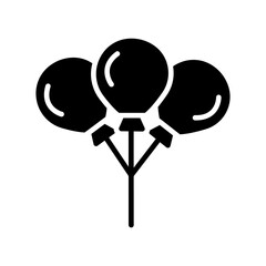 Balloons Vector Icon
