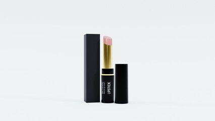 Obraz premium Collection of Various Color Lipsticks in Bold and Soft Shades, Cosmetic Beauty Product Display, Lipstick Swatches for Makeup, Fashion, and Beauty Design Projects