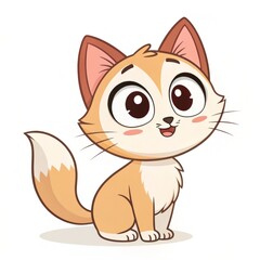 Obraz premium Dive into the world of children's illustrations: adorable little animals for interior design. 