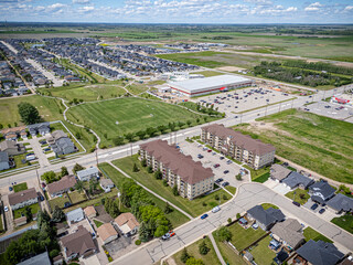 Aerial Drone View of Warman, Saskatchewan