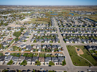 Aerial Drone View of Martensville, Saskatchewan
