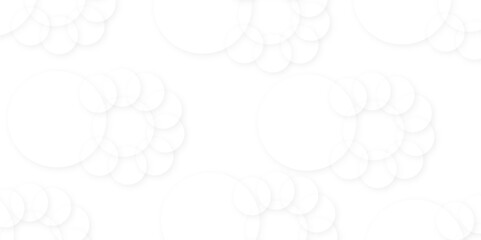 Abstract white gradient circle pattern of 3d bubbles background template. abstract white modern transparency circle presentation background. bubbles, illustration, design, in illustration design 