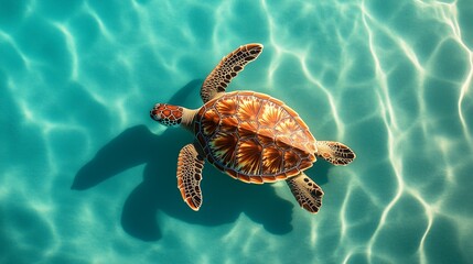 Serenity Beneath: Sea Turtle in Comoros Waters
