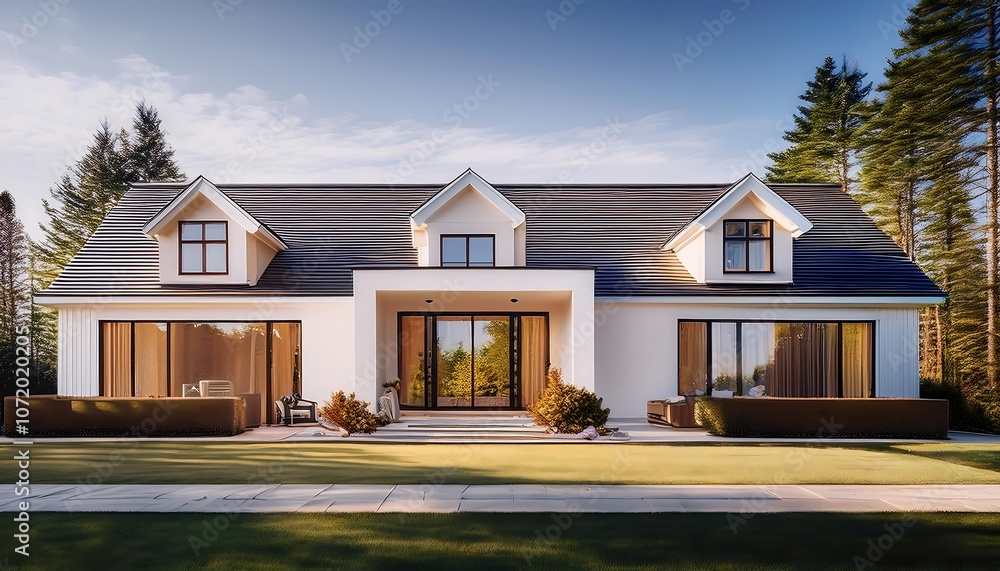Poster classic minimalist homes with clean window frames - sleek and simple window frame designs.
