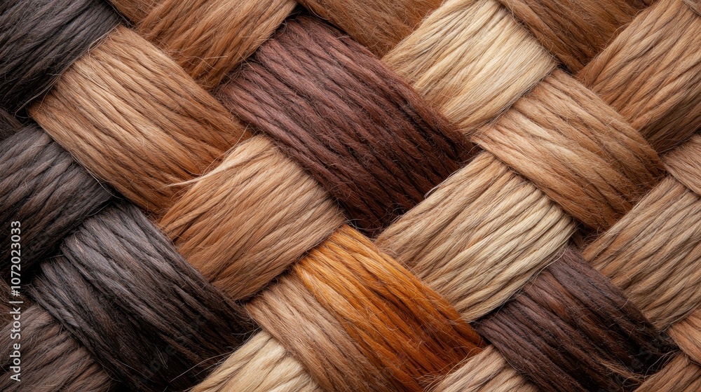 Poster this macro shot features a finely woven array of multicolored fibers, creating an intricate pattern 
