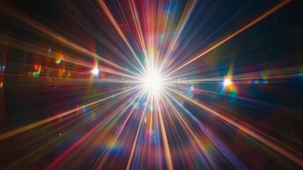 A vibrant display of light rays emanating from a central point, creating a stunning visual effect that captures attention and inspires creativity.