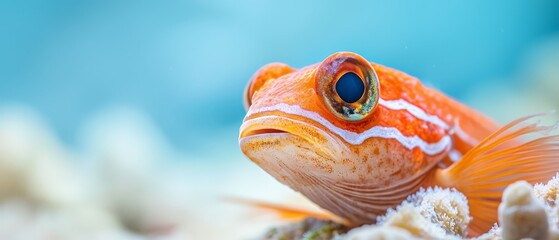 A close up of a fish on a coral reef