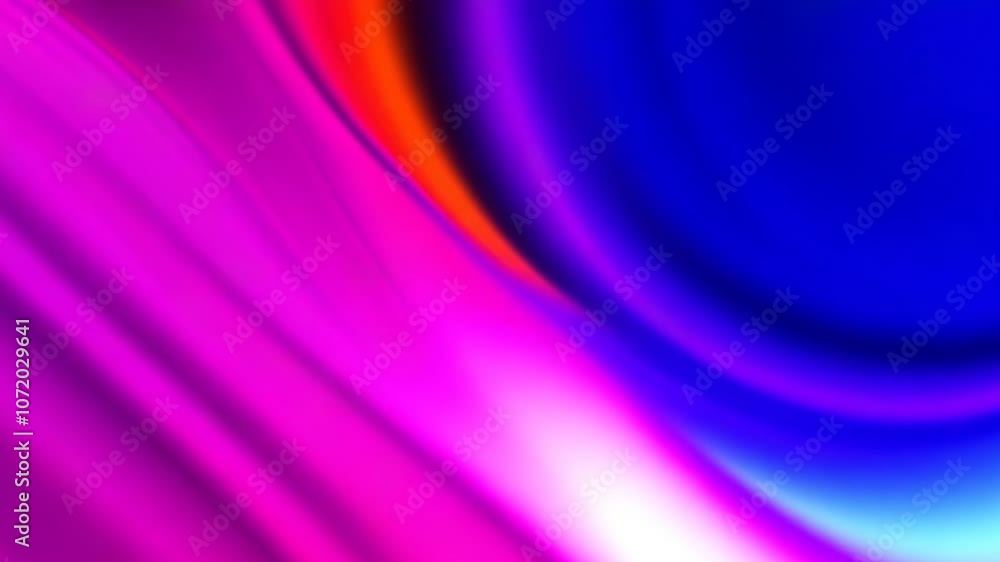 Poster pink and blue gradient transition abstract background neon glow soft waves blend smooth 4k video motion footage