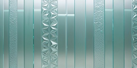 Unique Glass Panel Samples with Various Textures for Interior Projects