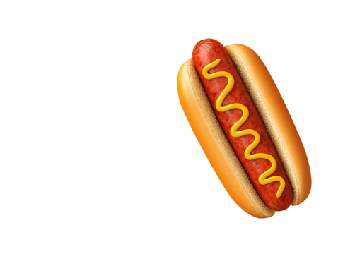 a hot dog with mustard on it